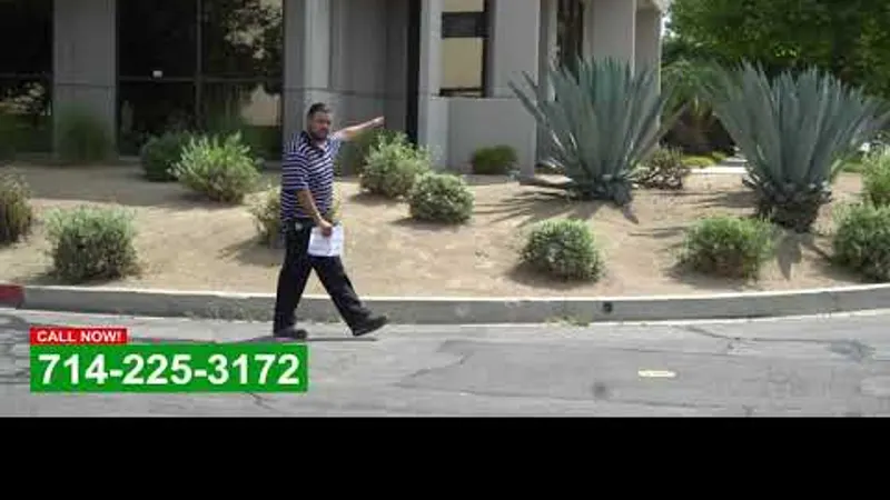 Play video: Low water planting at a building frontage