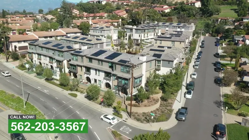 Play video: Common area grounds at a townhome community